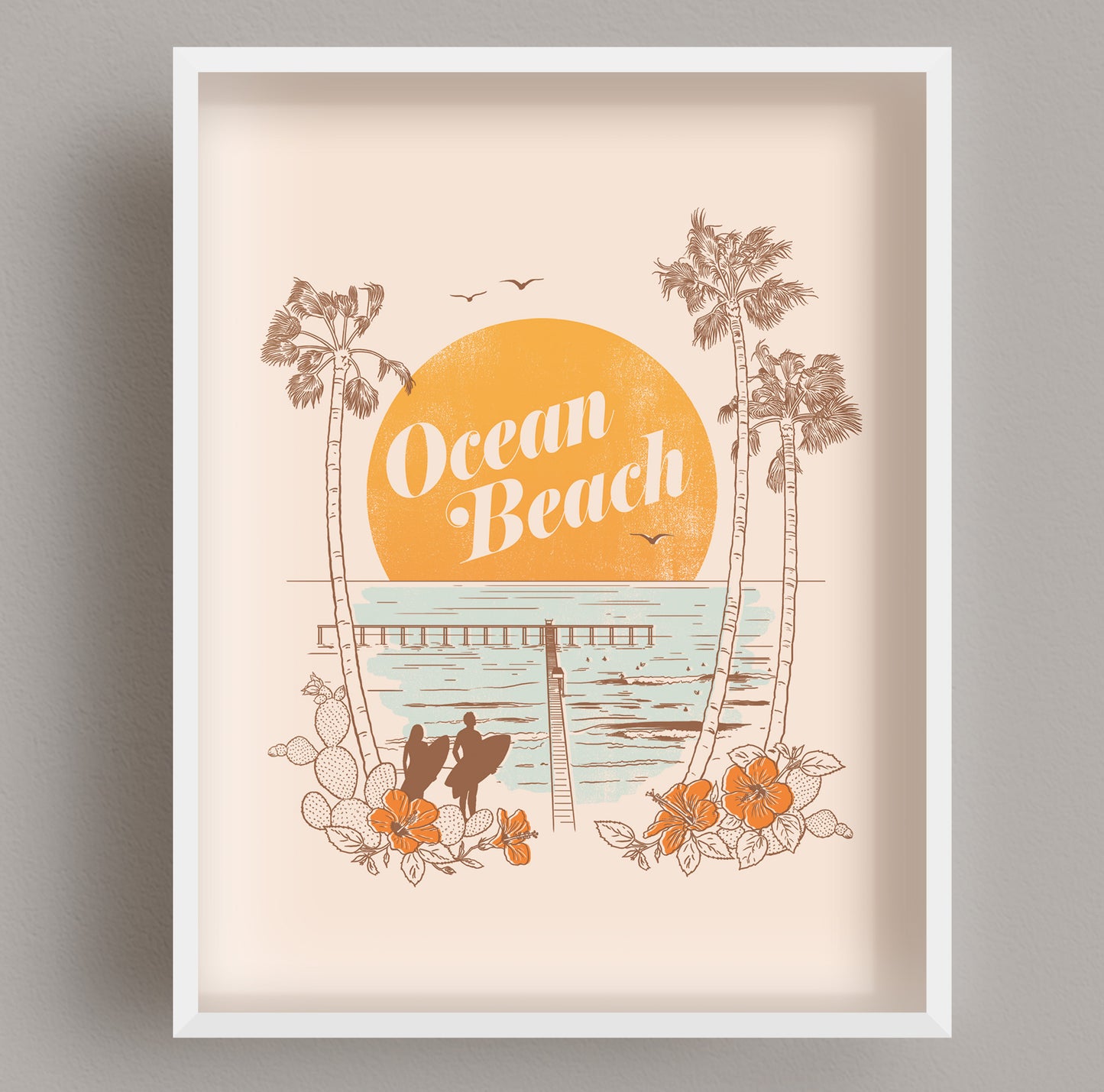 Ocean Beach Wall Print